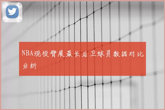 NBA现役臂展最长后卫球员数据对比分析